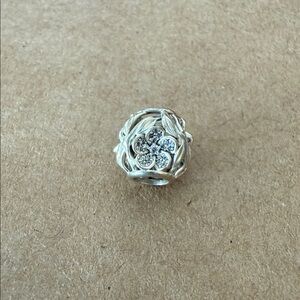 Pre-Owned Pandora Mystic Floral Charm with CZ Stones